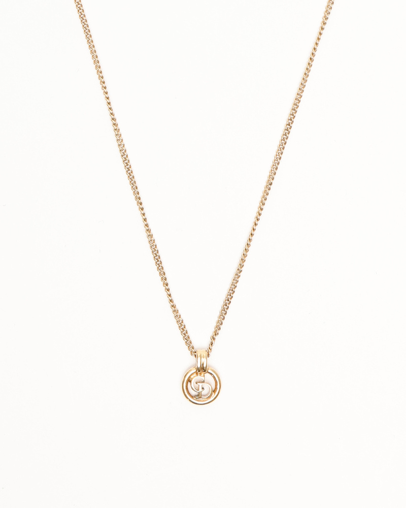 Christian Dior CD Logo Necklace