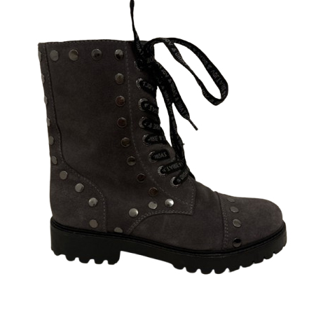 Zadig & Voltaire Joe boots daim gris studs
