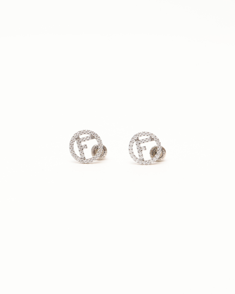 Fendi FF Rhinestone Earrings