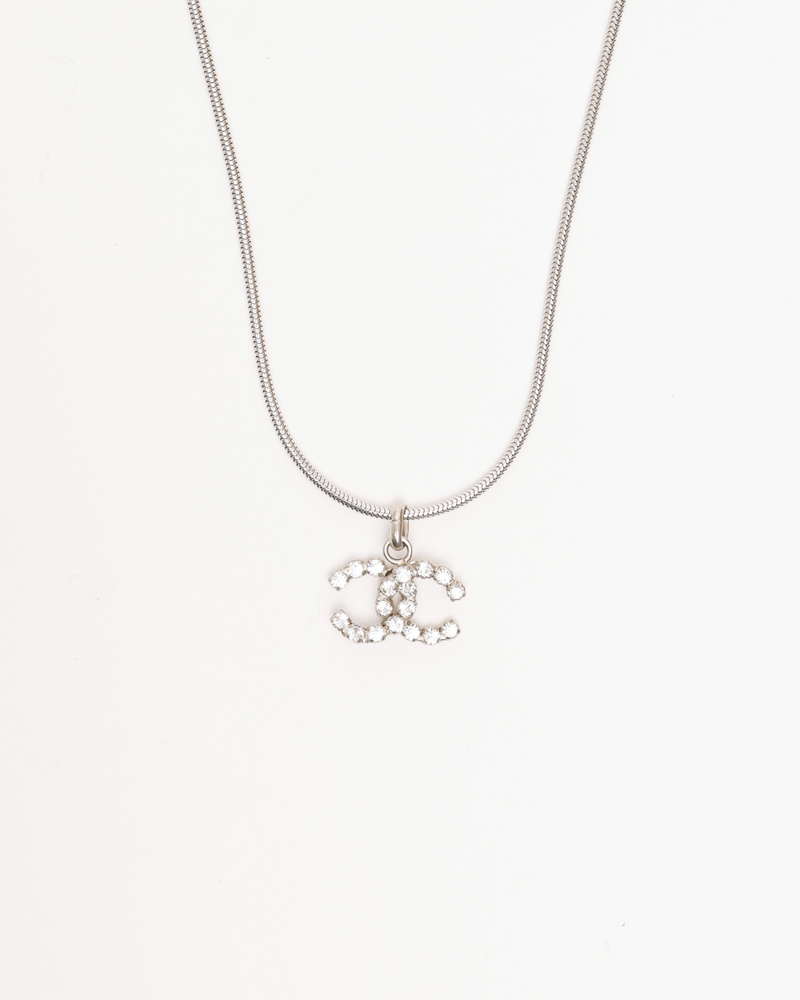 Chanel Coco Mark Rhinestone Necklace