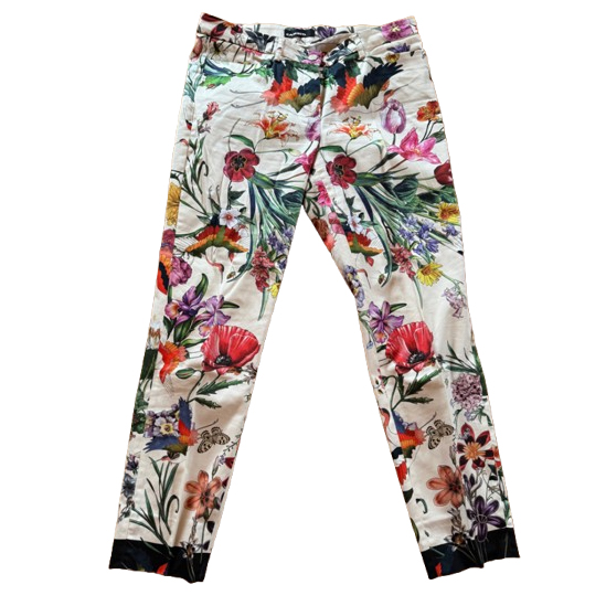 Cambio River flower bird pants 38