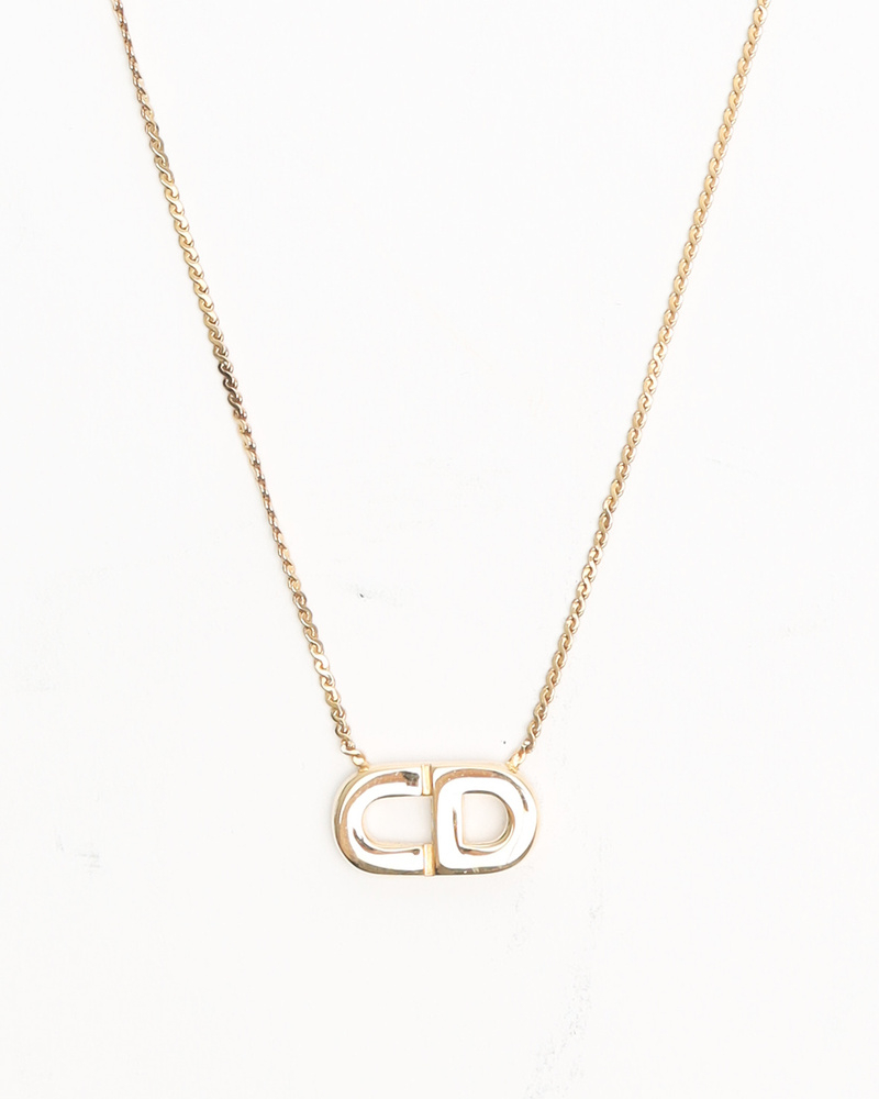 Christian Dior CD Logo Necklace