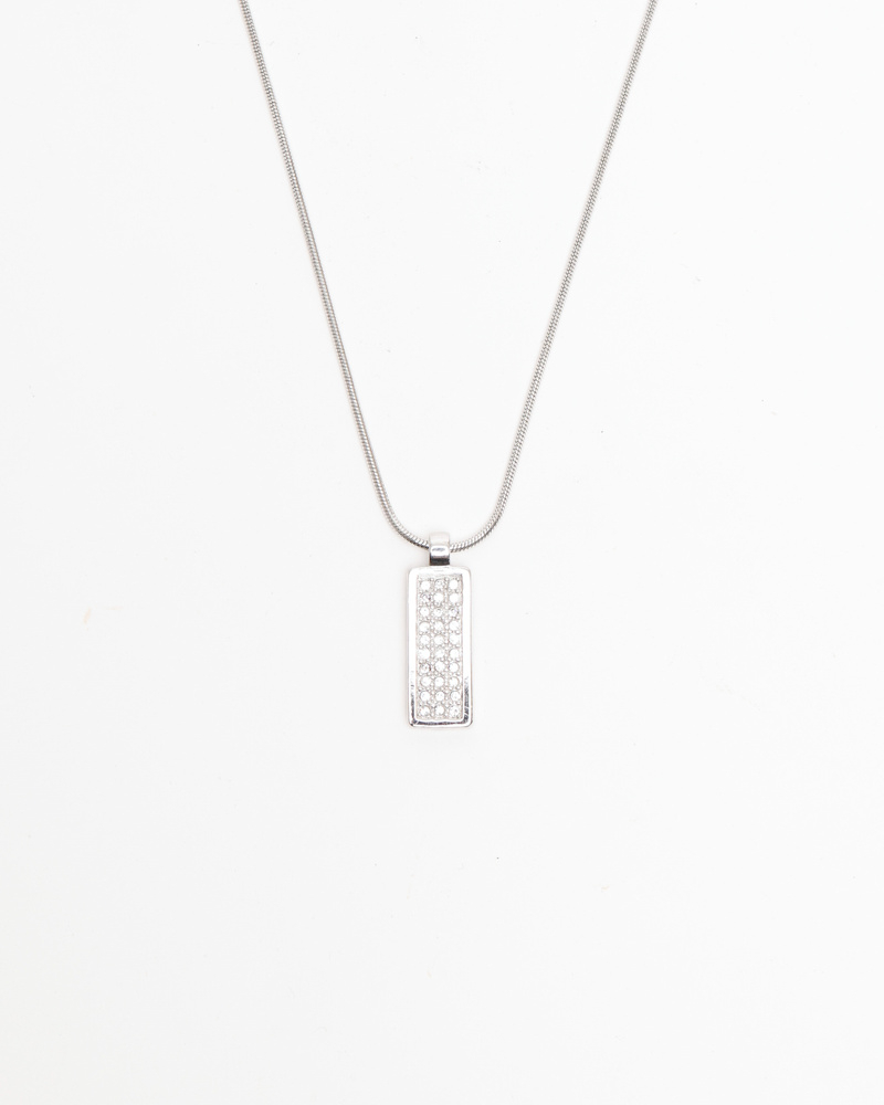 Christian Dior Rhinestone Plate Necklace