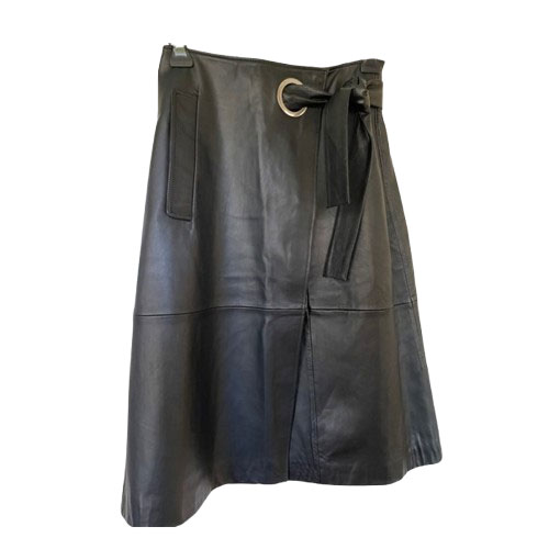 Whistles Wickelrock aus weichem Leder