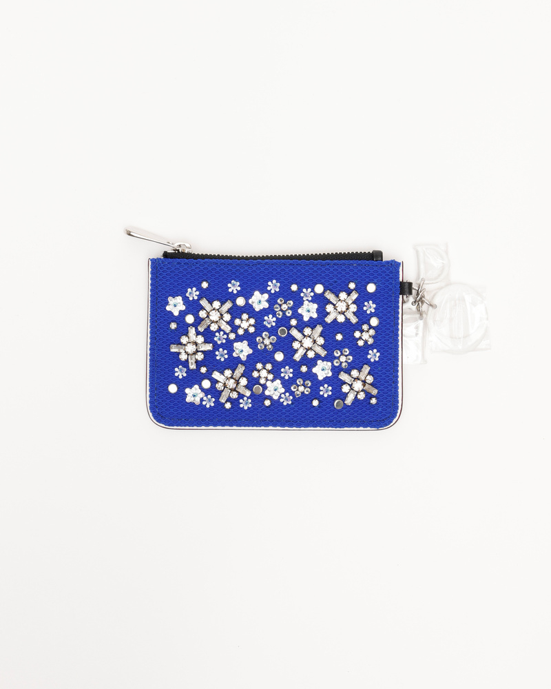 Christian Dior Leather and Beads Coin Purse