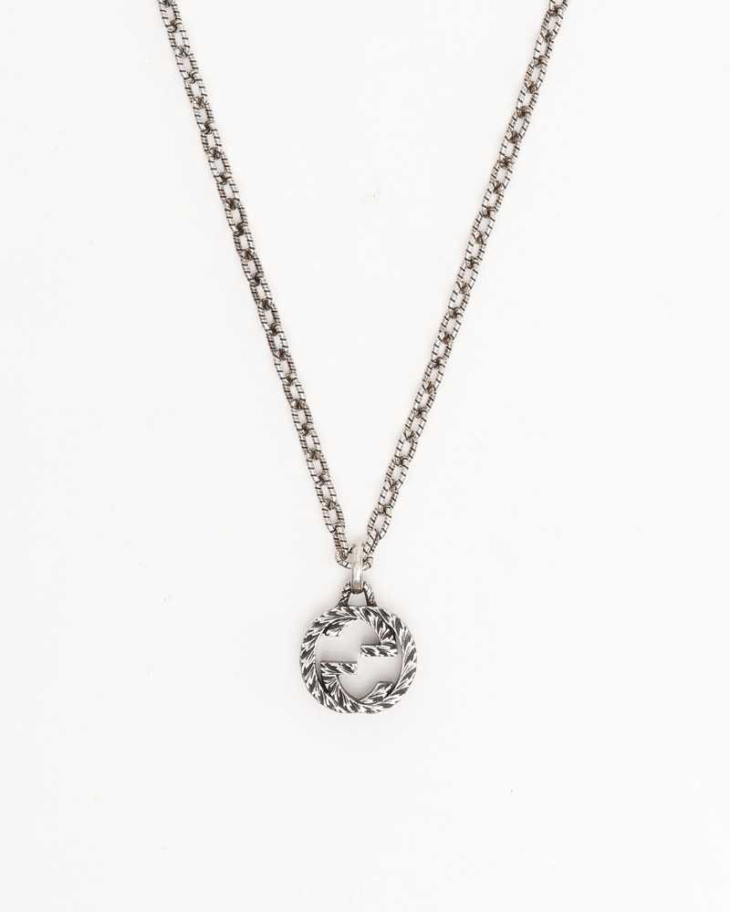 Gucci Interlocking G Silver Necklace