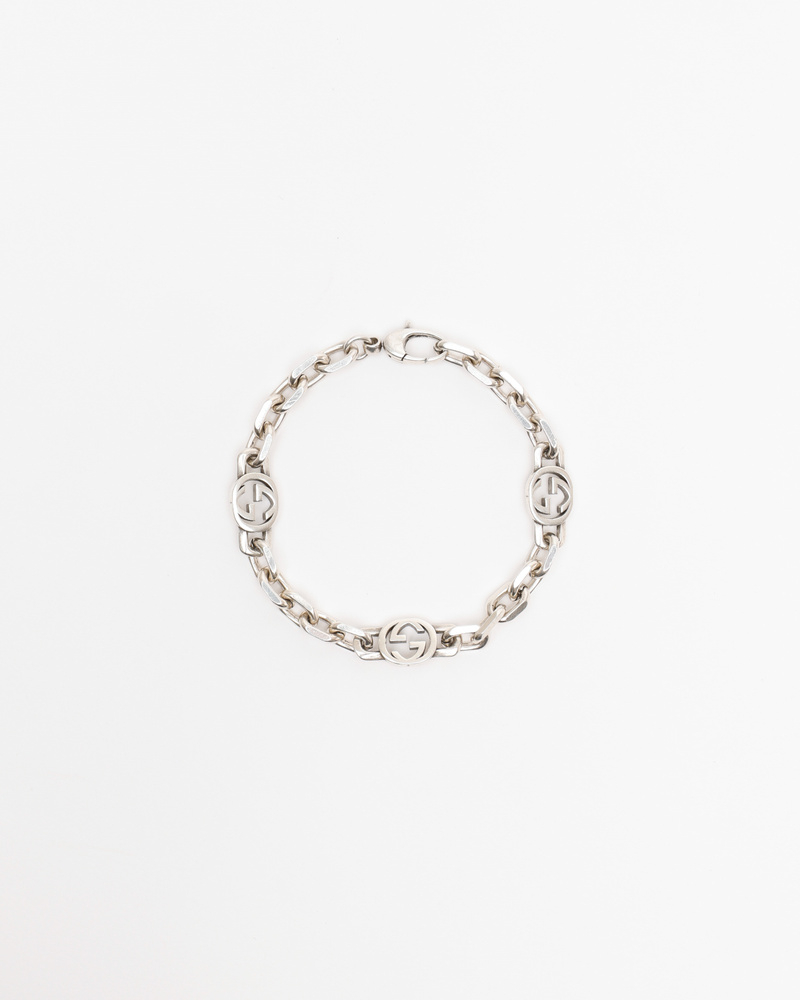 Gucci Interlocking G Silver Bracelet