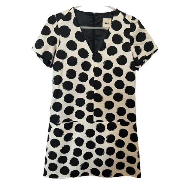 Whit Polkadot Dress