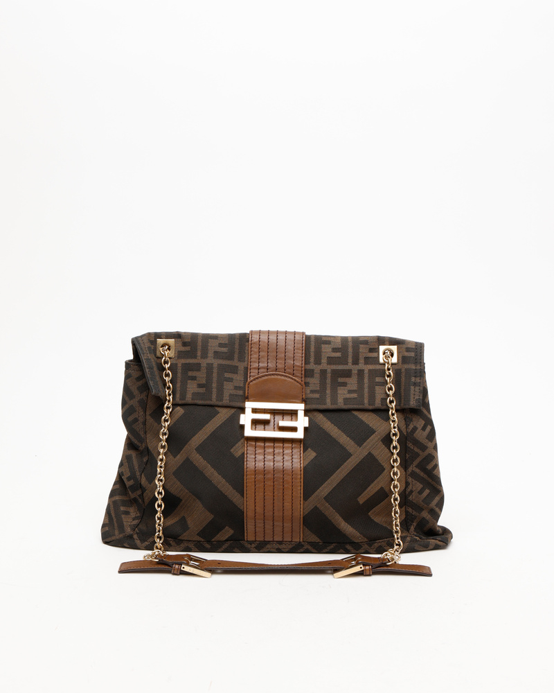 Fendi Tobacco Zucca Chain Bag
