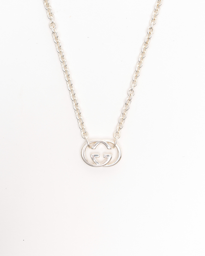 Gucci Interlocking G Silver Necklace