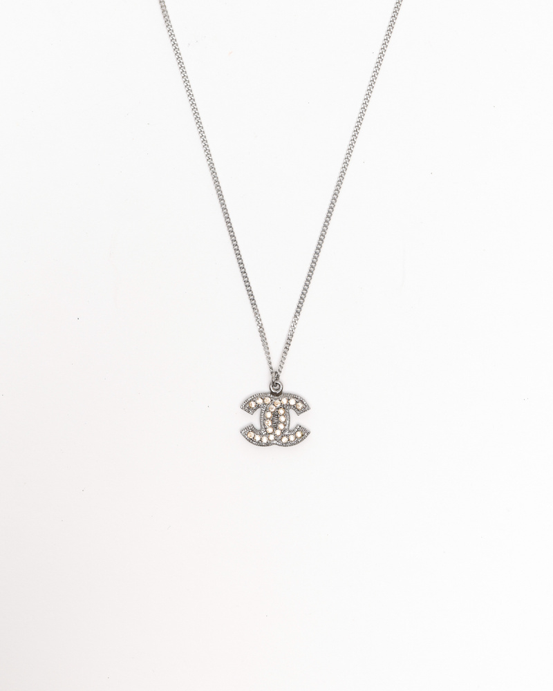 Chanel Coco Mark Rhinestone Necklace