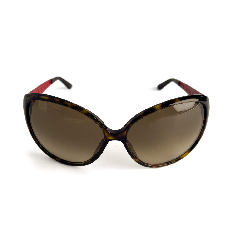 Christian Dior Cannage Acetate Oversized Brown