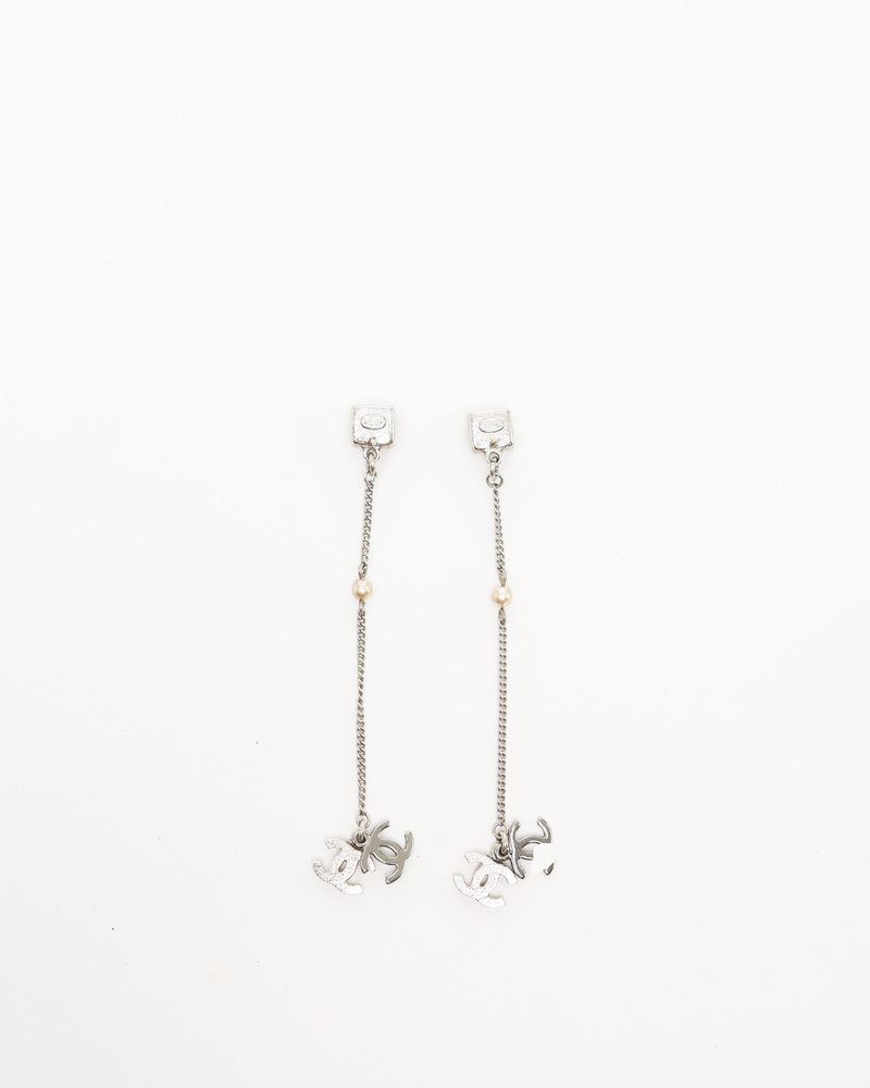 Chanel Coco Mark Rhinestone Earrings