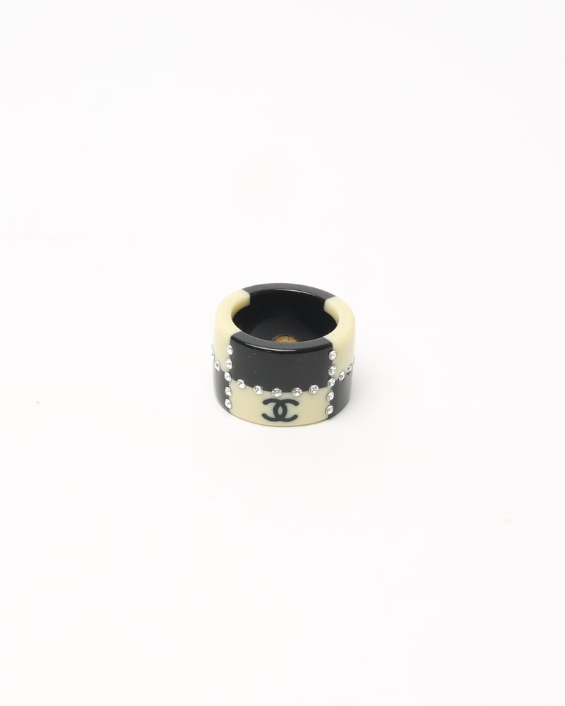 Chanel Coco Mark Rhinestone Ring