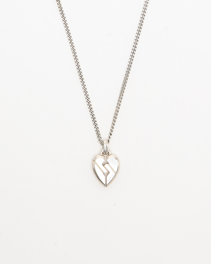 Gucci Knot Heart Sliver Necklace