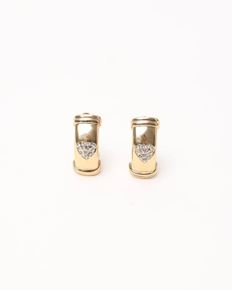 Christian Dior Rhinestone Clip-on Earrings