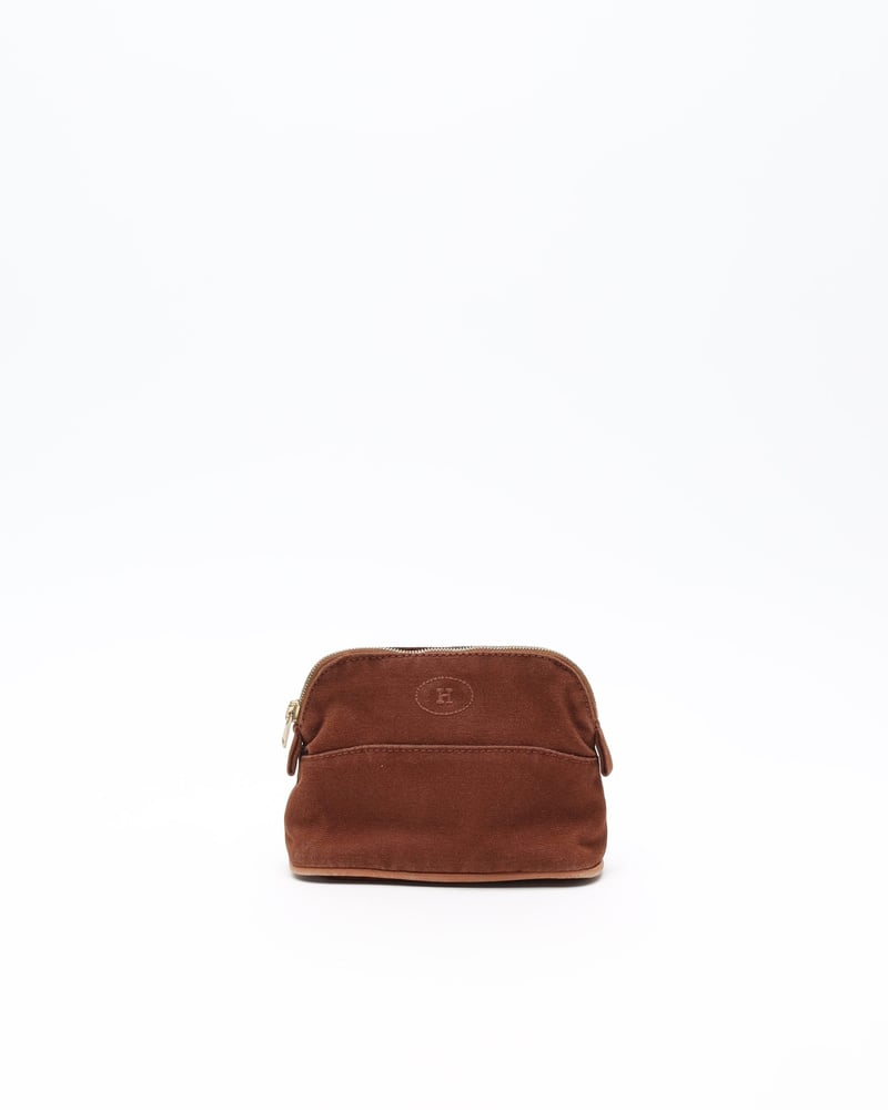 Hermès Canvas Bolide Pouch 16 Mini Brown Pouch