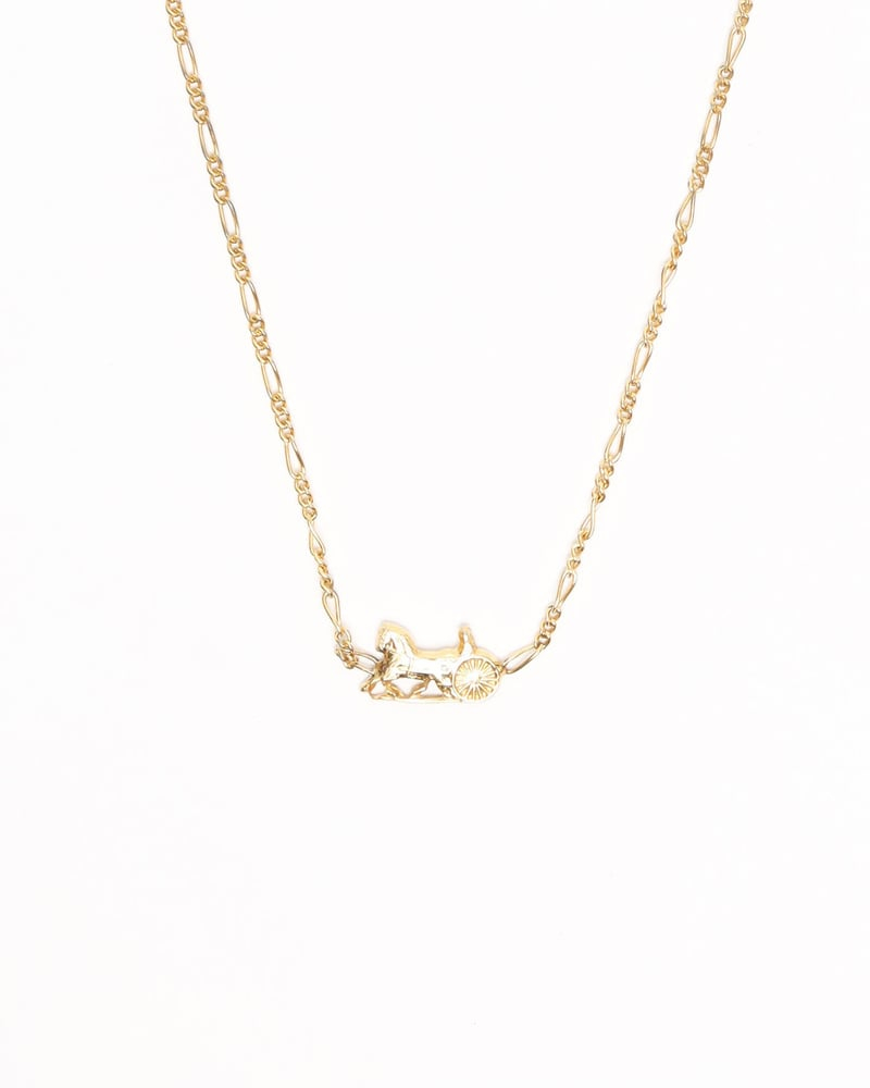 Celine Céline Horse Carriage Necklace