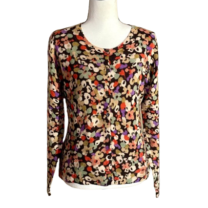 L.K. Bennett Cardigan laine doublé satin