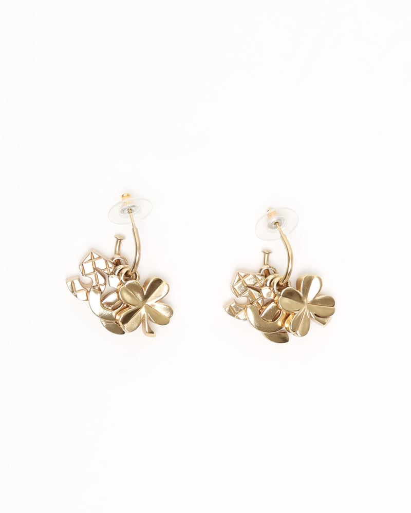Chanel Coco Mark Dangling Earrings