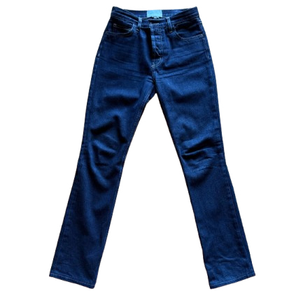 Current/Elliott The Stovepipe high-waisted button-fly straight leg jeans, in color Hearst