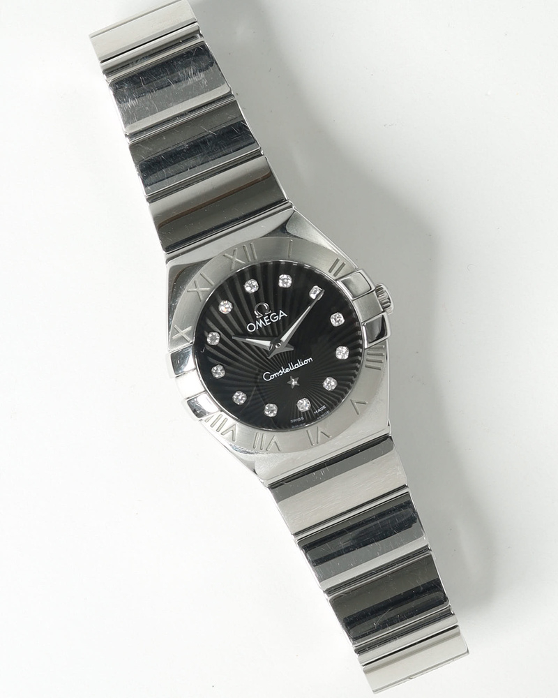 Omega Lady-Constellation 24mm Ref 123.10.24.60.51.002 Diamond Dial Watch