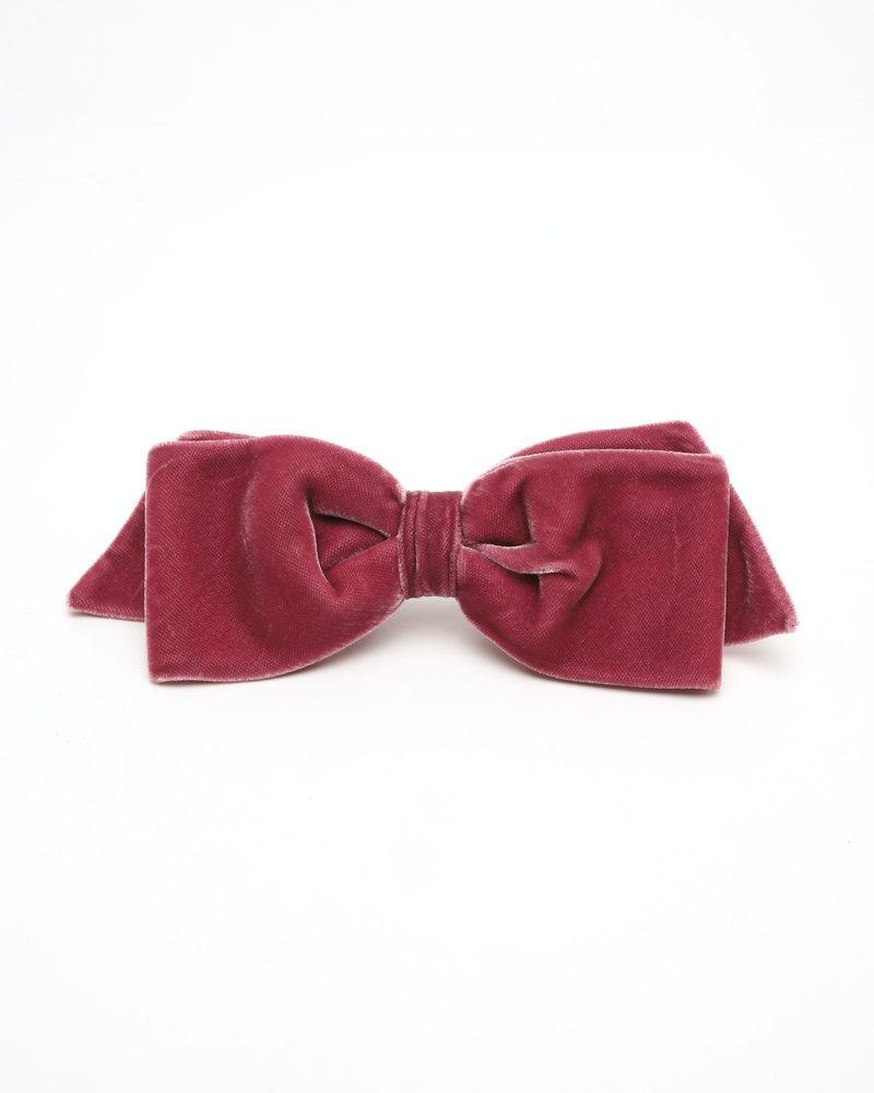 Chanel Velour Ribbon Hair Clip