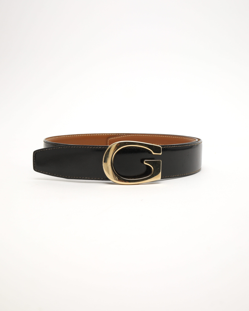 Gucci G Leather Belt