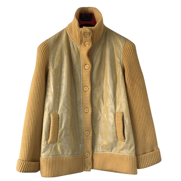 Iceberg Woll- und Lederweste