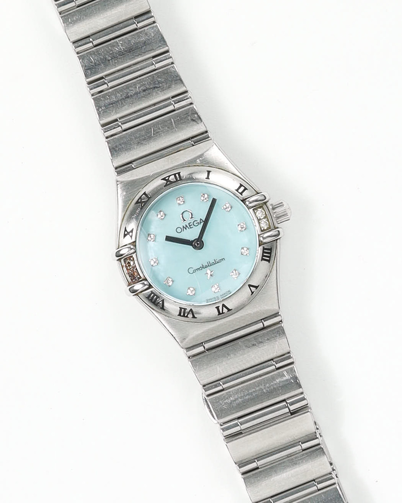 Omega Lady-Constellation 22,5mm Ref 1567.86 Full Set Mother-of-Pearl Diamond Dial Watch