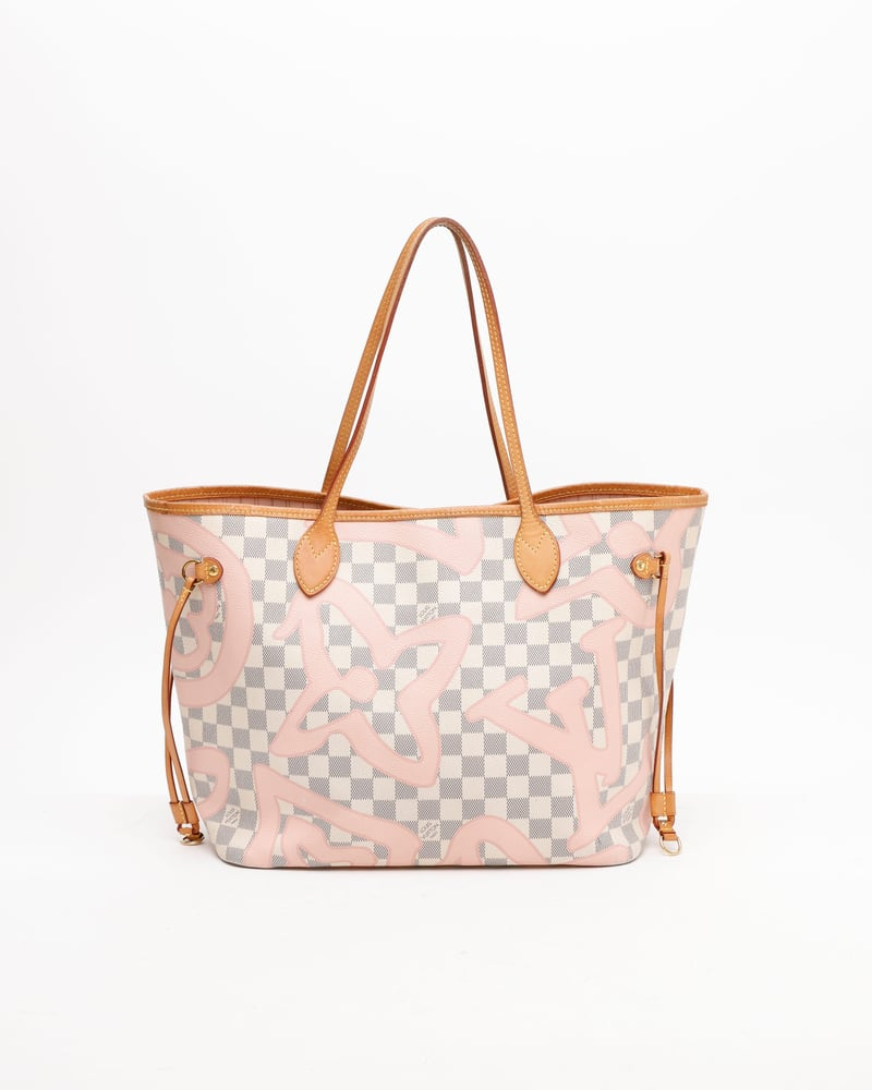 Damier Azur Tahitienne Neverfull MM Tote Bag Louis Vuitton