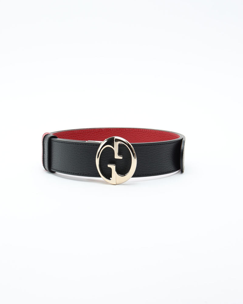 Gucci Interlocking G Reversible Leather Belt