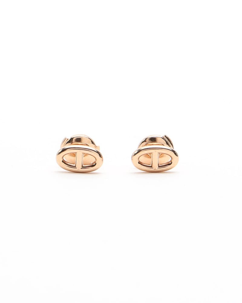 Hermès Chaîne d'Ancre 18kt Pink Gold Earrings