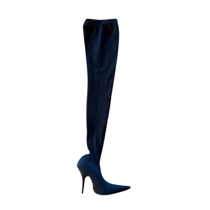 Balenciaga Messer 110mm Overknee-Stiefel mit Socken