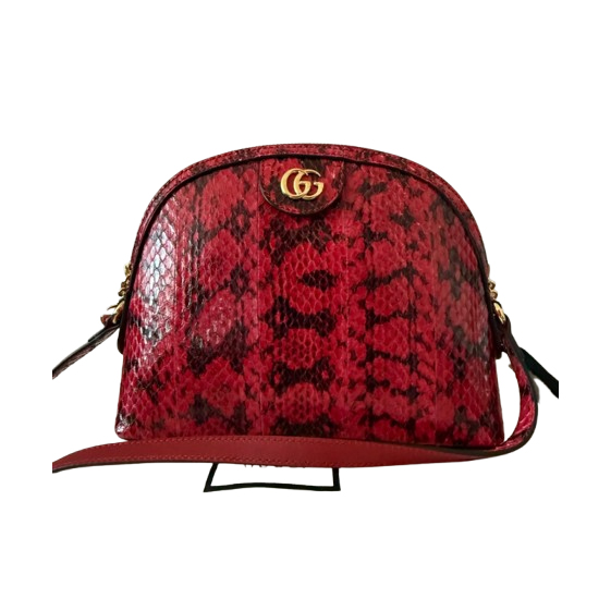 Gucci Ophidia dome Snake leather Bag - New