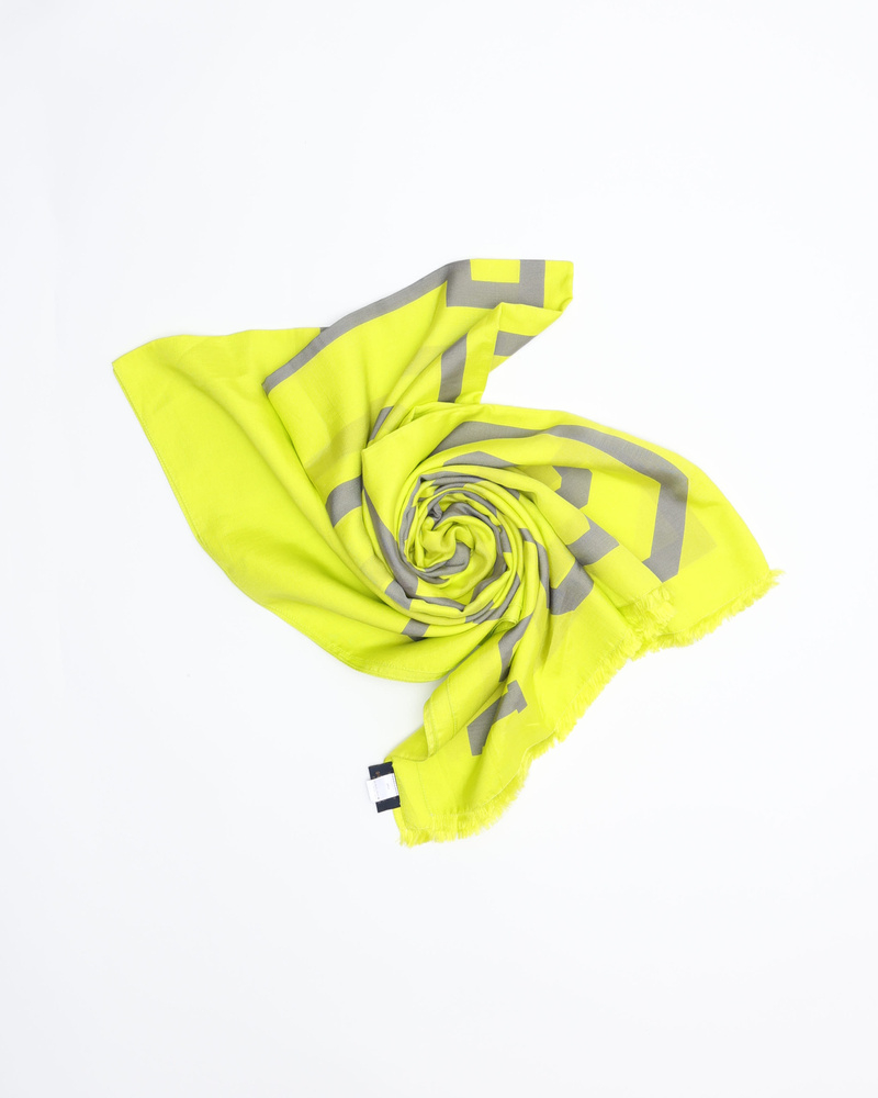 Louis Vuitton Ettore Fluo Louis Neon Yellow Stole