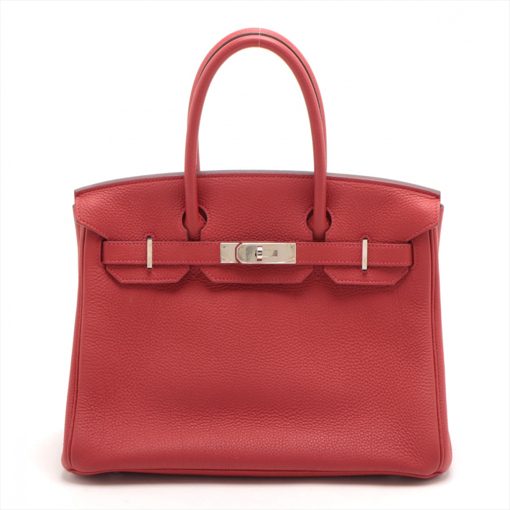 Hermès Birkin 30 Togo Leather Top-handle Bag Rouge Garance