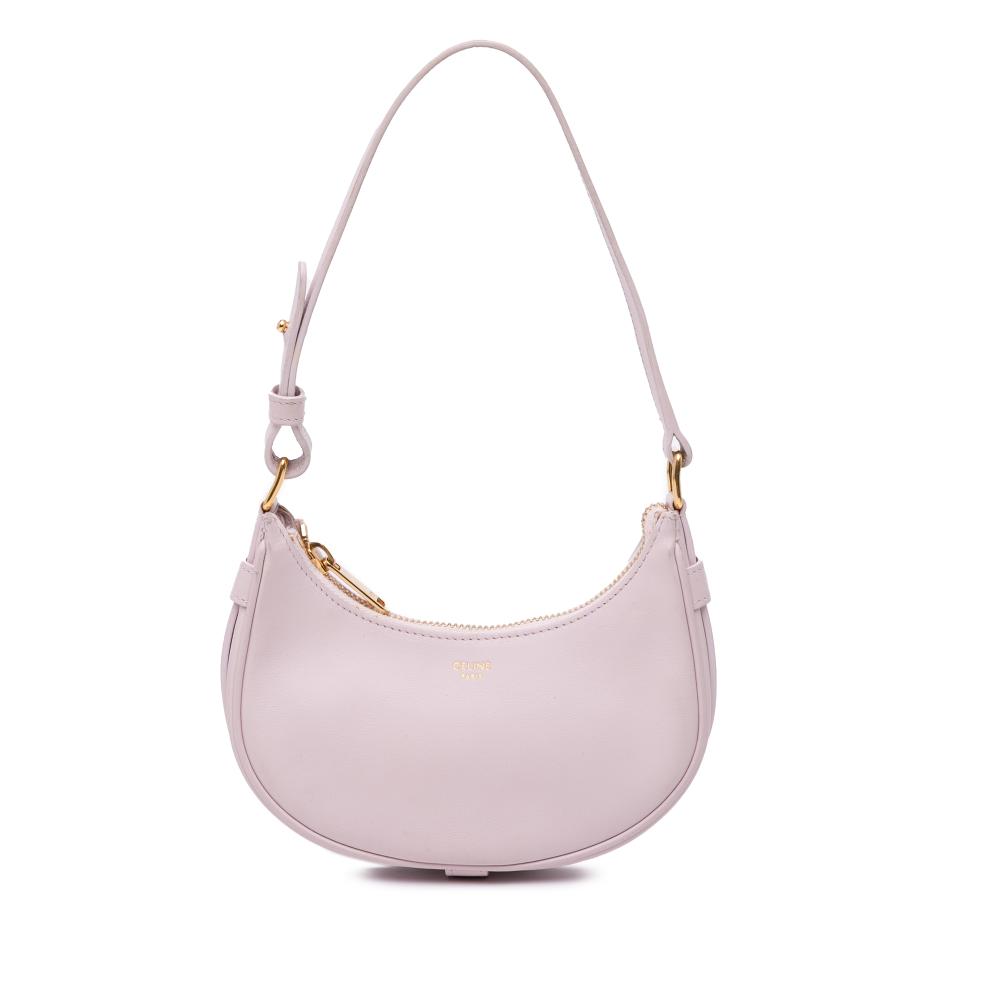 Celine B Celine Pink Light Pink Calf Leather Mini Smooth skin Ava Shoulder Bag Italy