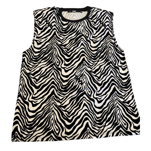 Karl Lagerfeld Zebra print tank top