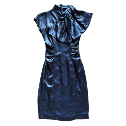 Prada Wunderschönes Kleid mit Umlegekragen aus Satin