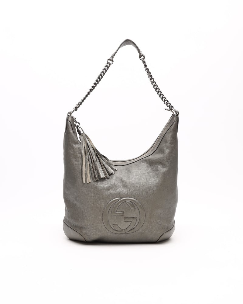 Gucci Soho Chain Tassel Hobo Bag