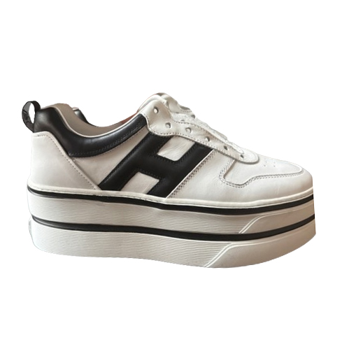 Hogan Maxi plateform noir et blanc