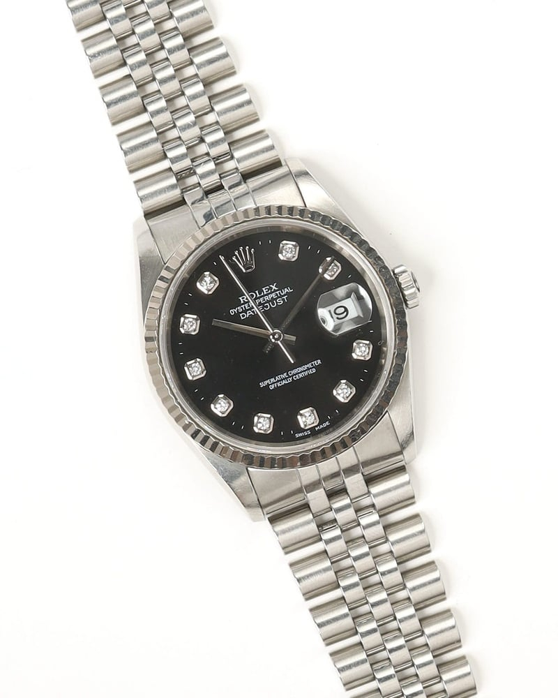 Rolex Datejust 36mm Ref 16234 Diamond Dial 2000 Watch