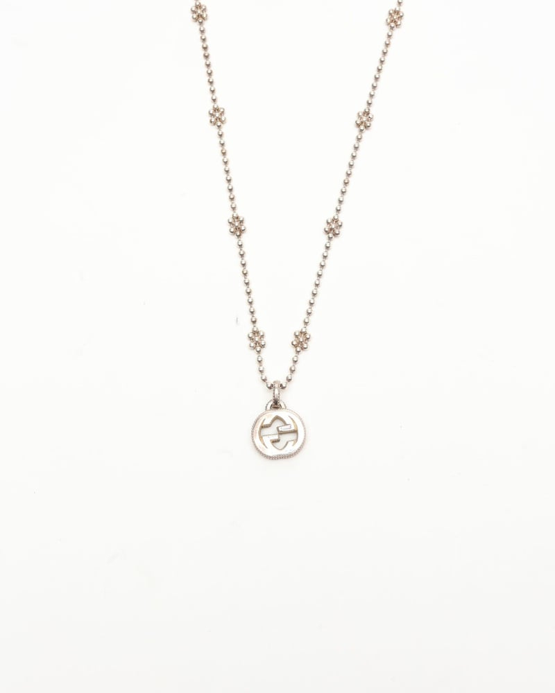 Gucci GG Flower Silver Necklace