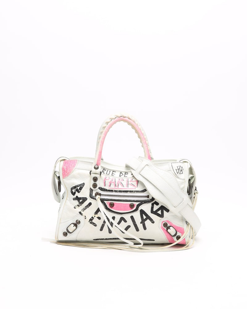 Balenciaga Graffiti Small Motorcross City Bag