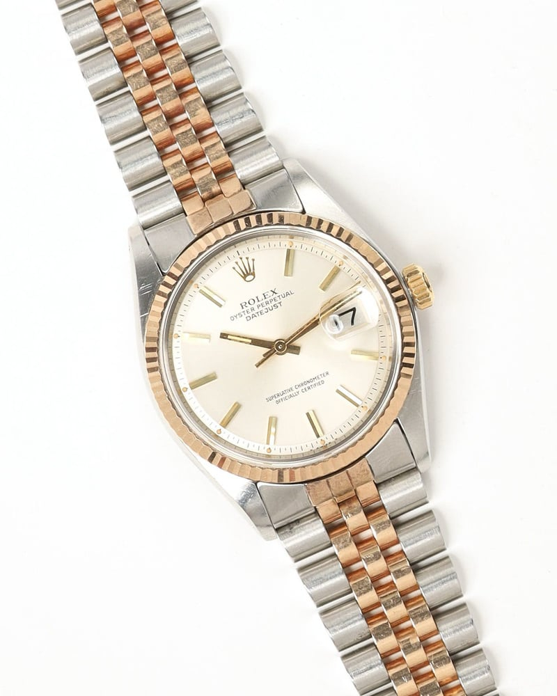 Rolex Datejust 36mm Ref 1601 Rare Rose Gold Two-Tone Watch