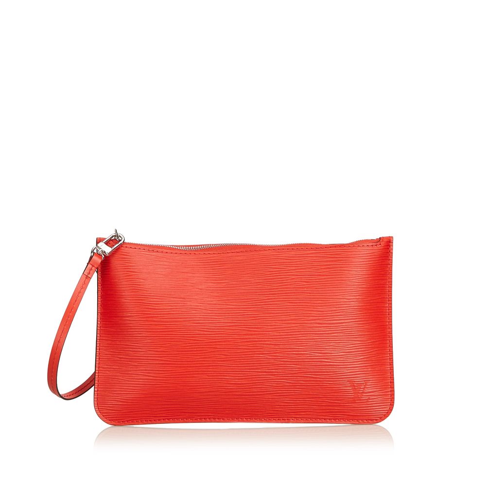 Louis Vuitton A Louis Vuitton Red Epi Leather Leather Epi Wristlet Spain