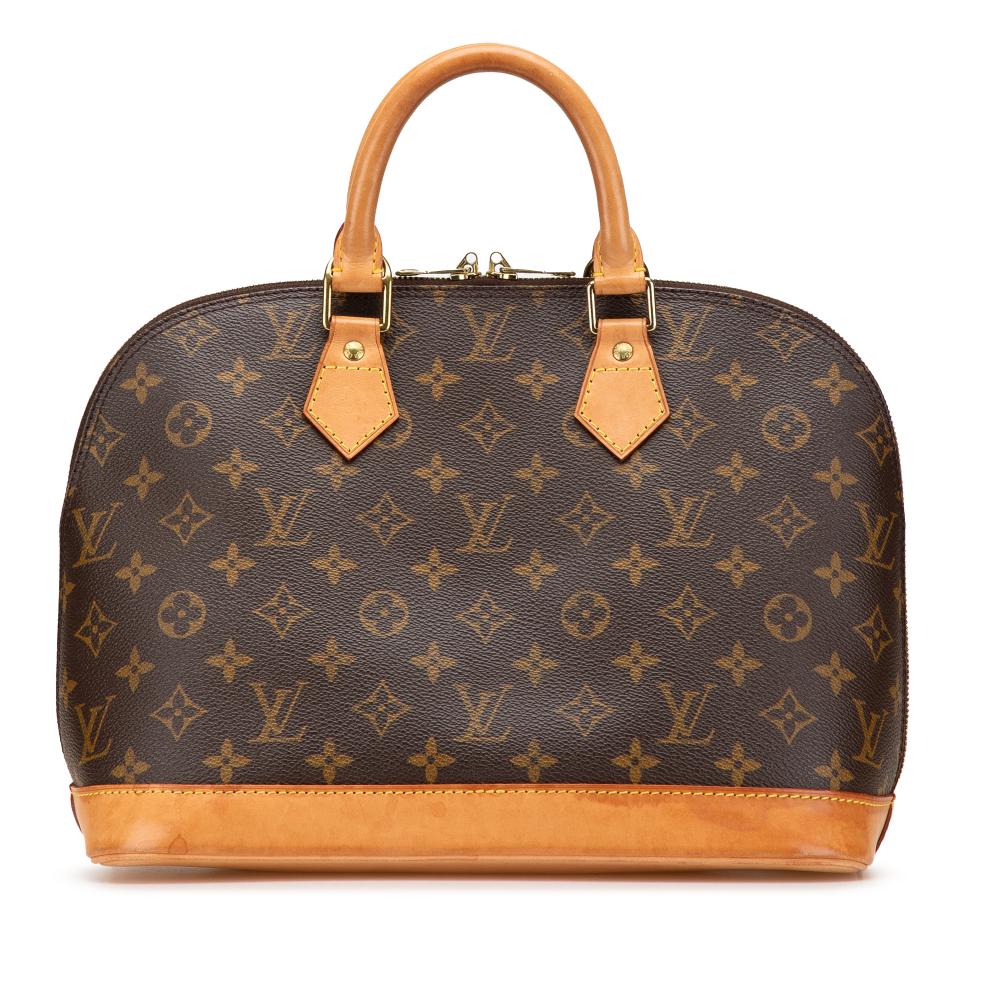 Louis Vuitton B Louis Vuitton Brown Monogram Canvas Fabric Monogram Alma PM France