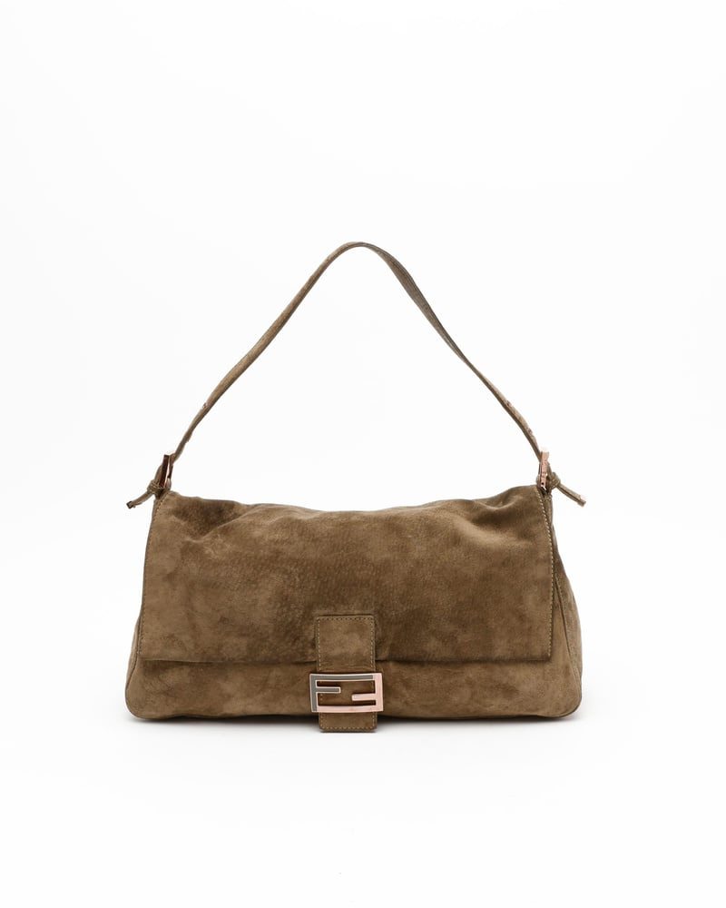 Fendi Large Suede Mamma Bag