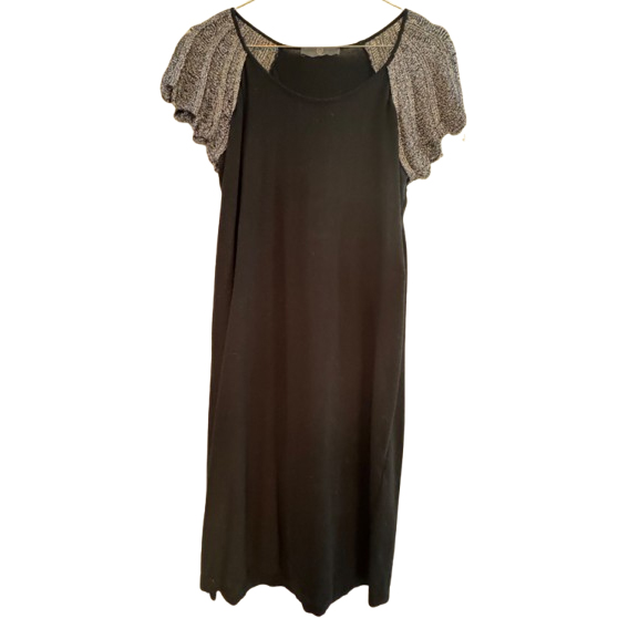 Alexander McQueen Robe tunique en lamé brodée à la main d'œillets